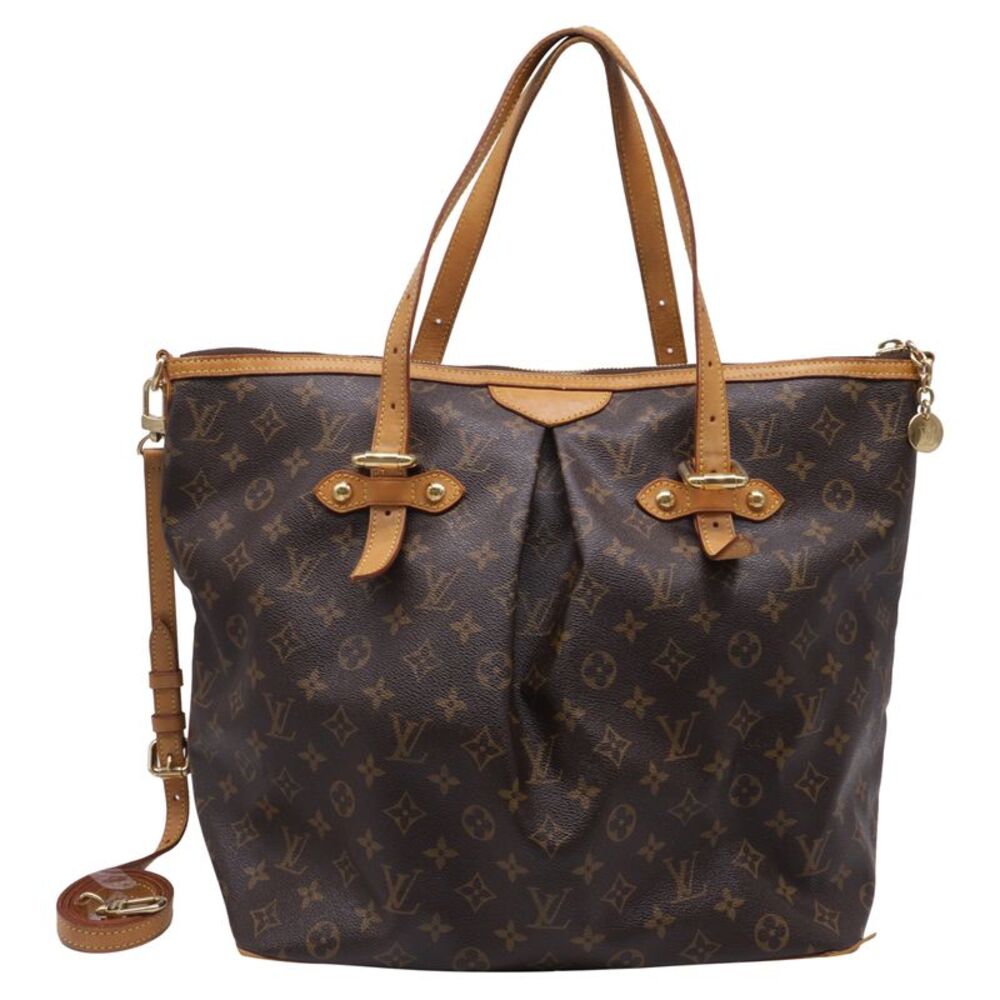 Louis Vuitton Palermo GM Tote Bag in Brown Coated Canvas